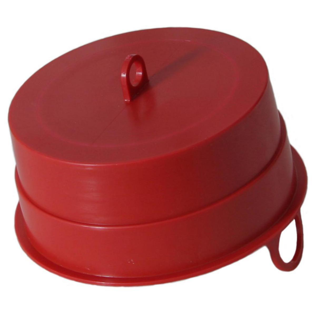 Endelokk for kabelrør, Pipelife - 110 mm Pipelife PP endelokk rødt f/kabelrør