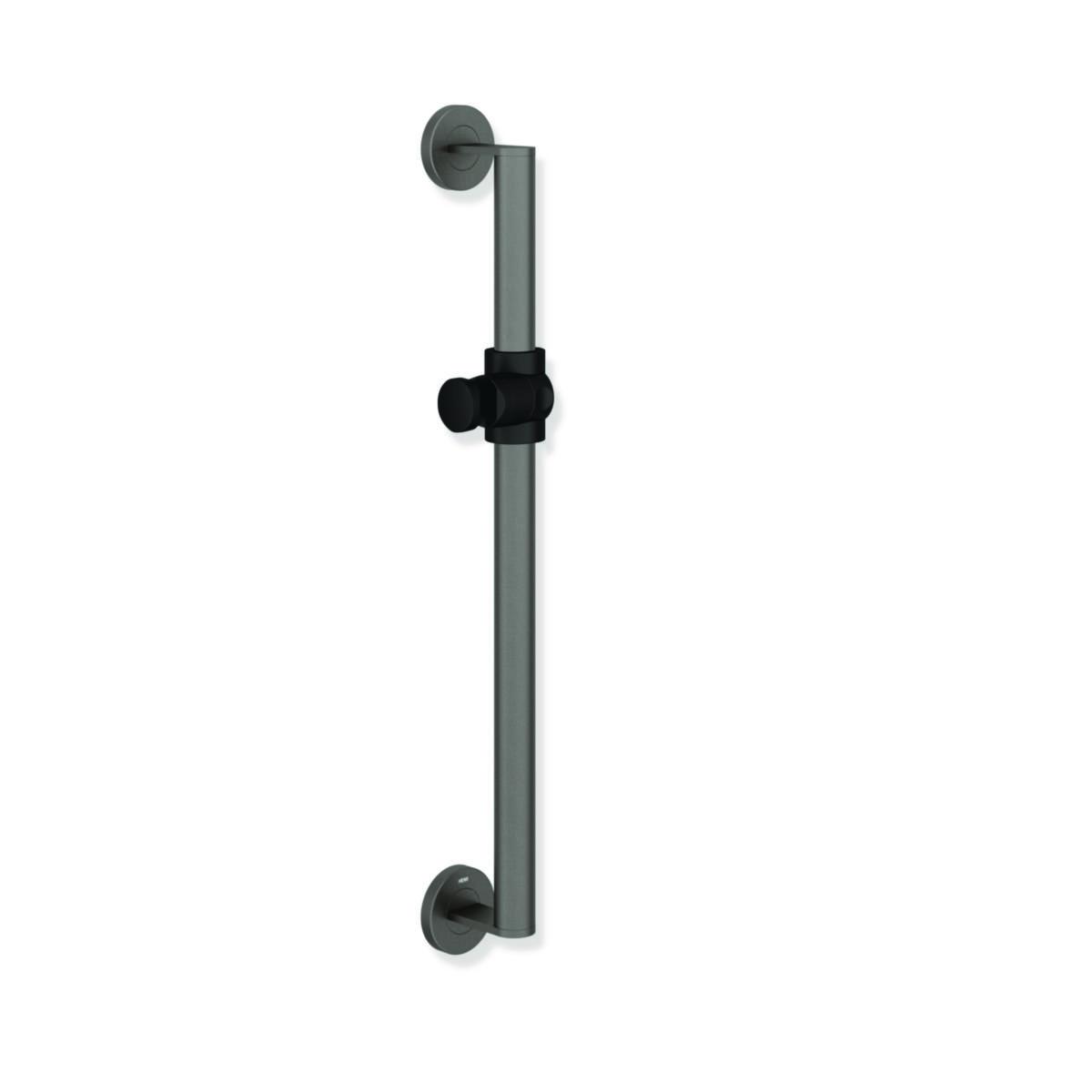 Dusjstang med holder for dusjhode 600mm, HEWI - HEWI dusjstang med holder matt antr./m.svart 600mm