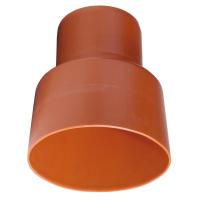 Overgang til betongspiss, rødbrun PVC, Pipelife