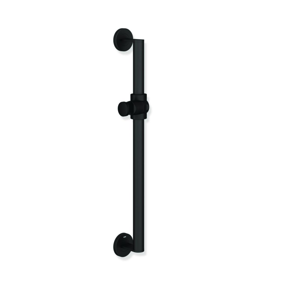Dusjstang med holder for dusjhode 600mm, HEWI - HEWI dusjstang med holder matt svart 600mm