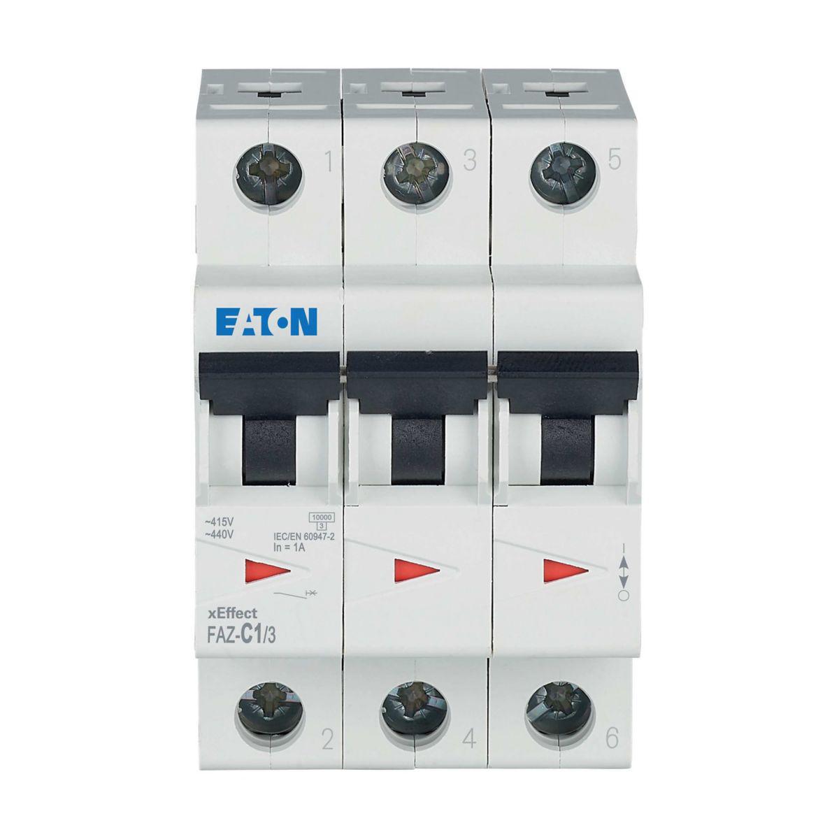 Elementautomat Eaton C FAZ - INDUSTRIAUTOMAT 1A 3P/C