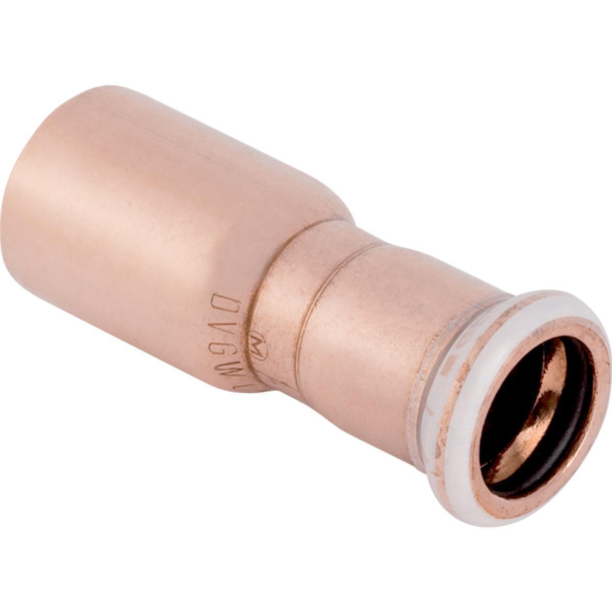 Reduksjon m/innstikkende kobber, Mapress - 28 x 22 mm kobber reduksjon Mapress