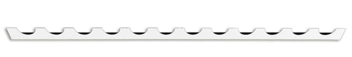 Kontrastmarkeringsmal Systemtext rett, alu - Kontrastmerkingsmal rett Systemtext 990X45mm aluminium