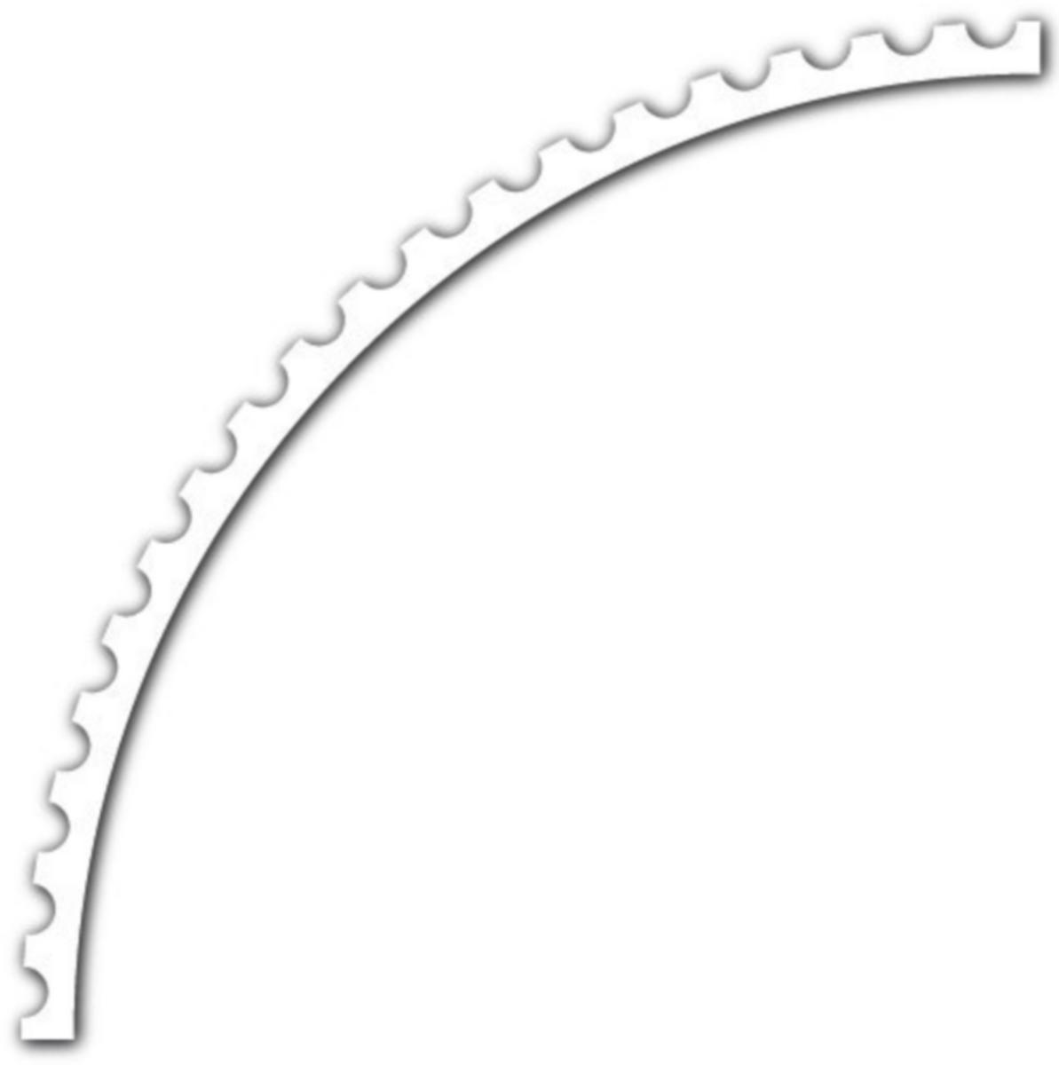 Kontrastmerkingsmal Systemtext plast - Kontrastmerkingsmal bøyd myk Systemtext 1000X50mm plast