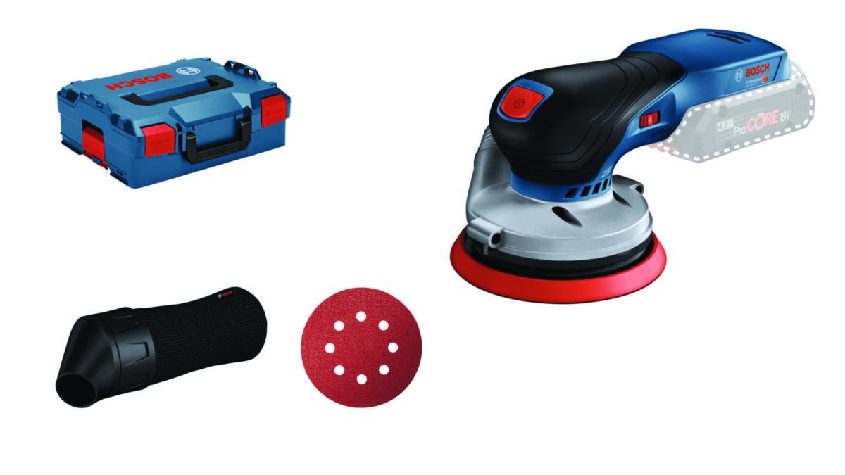 Eksentersliper Bosch GEX 18V-125 Solo - Eksentersliper GEX 18V-125 Bosch 18V Solo L-BOXX