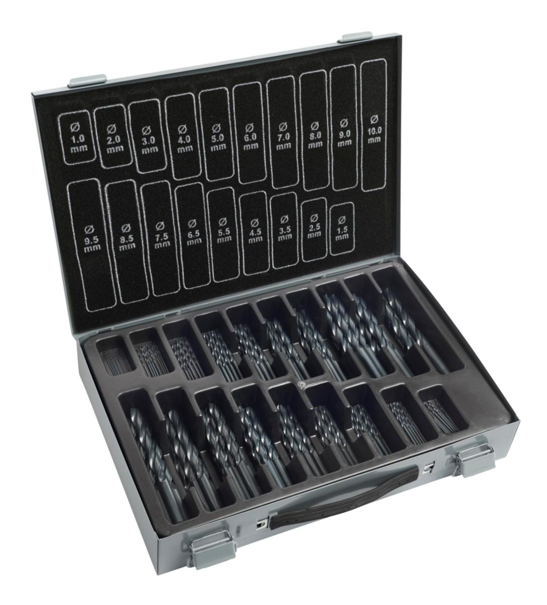 Spiralborsett Ironside HSS - Spiralborsett HSS 170 deler Ironside VALS 1-10mm 202688