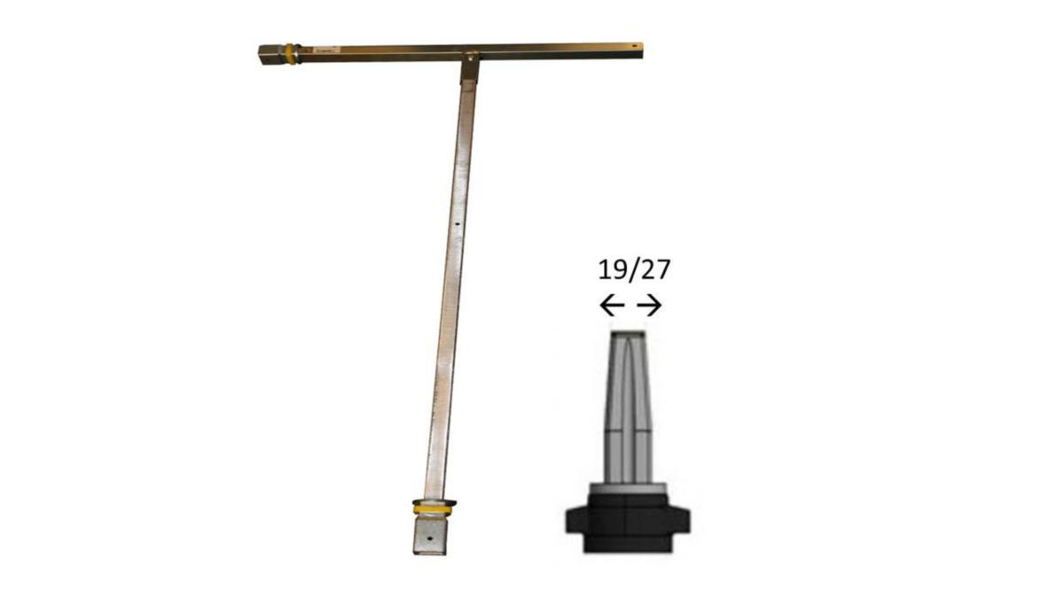 Nøkkel for spindelforlenger, Helnor - Helnor XN2 nøkkel T-form f/teleskopisk spindelforlenger