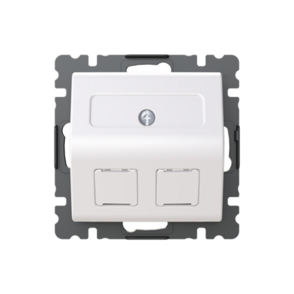 Datauttak Festbr. F/Rj45 u/Ramme Innfelt ABB Saga - SAGA DATA INNF FESTBR. F/RJ45  