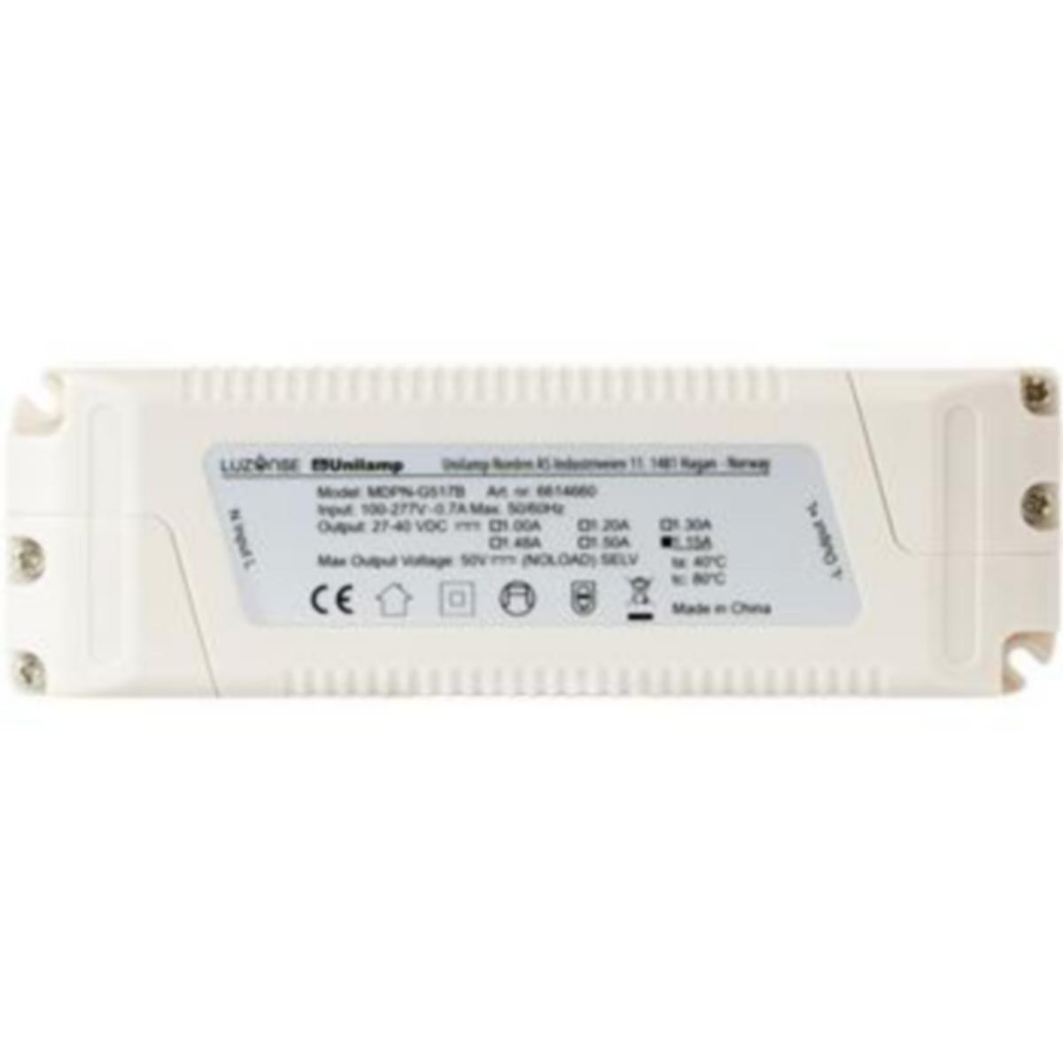LED Driver Unilamp for panel 47W m/kbael - LED Driver for SmartPanel 47W Plug&play f/ Unilamp 47W panel