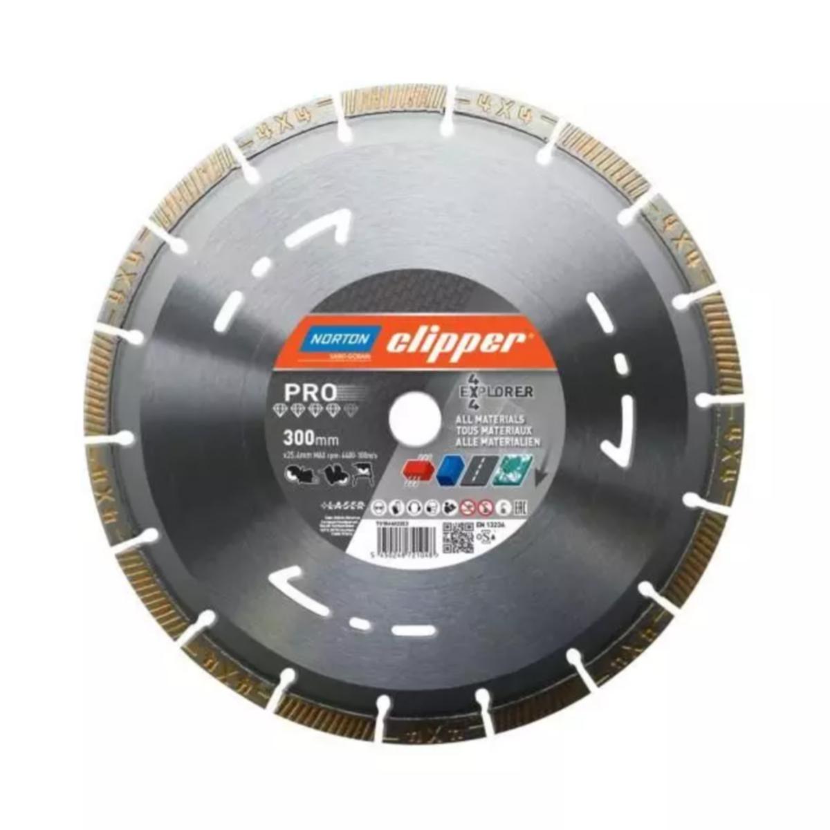 Diamantkappeskive Norton Clipper PRO - Diamantskive Clipper PRO Norton Ø125X22.23 Explorer 4X4