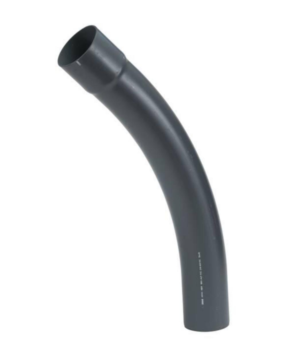 Kabelbend PVC, Svart, Uponor - 110 mm PVC bend 90° Svart R=2.0 mtr f/kabelrør Uponor