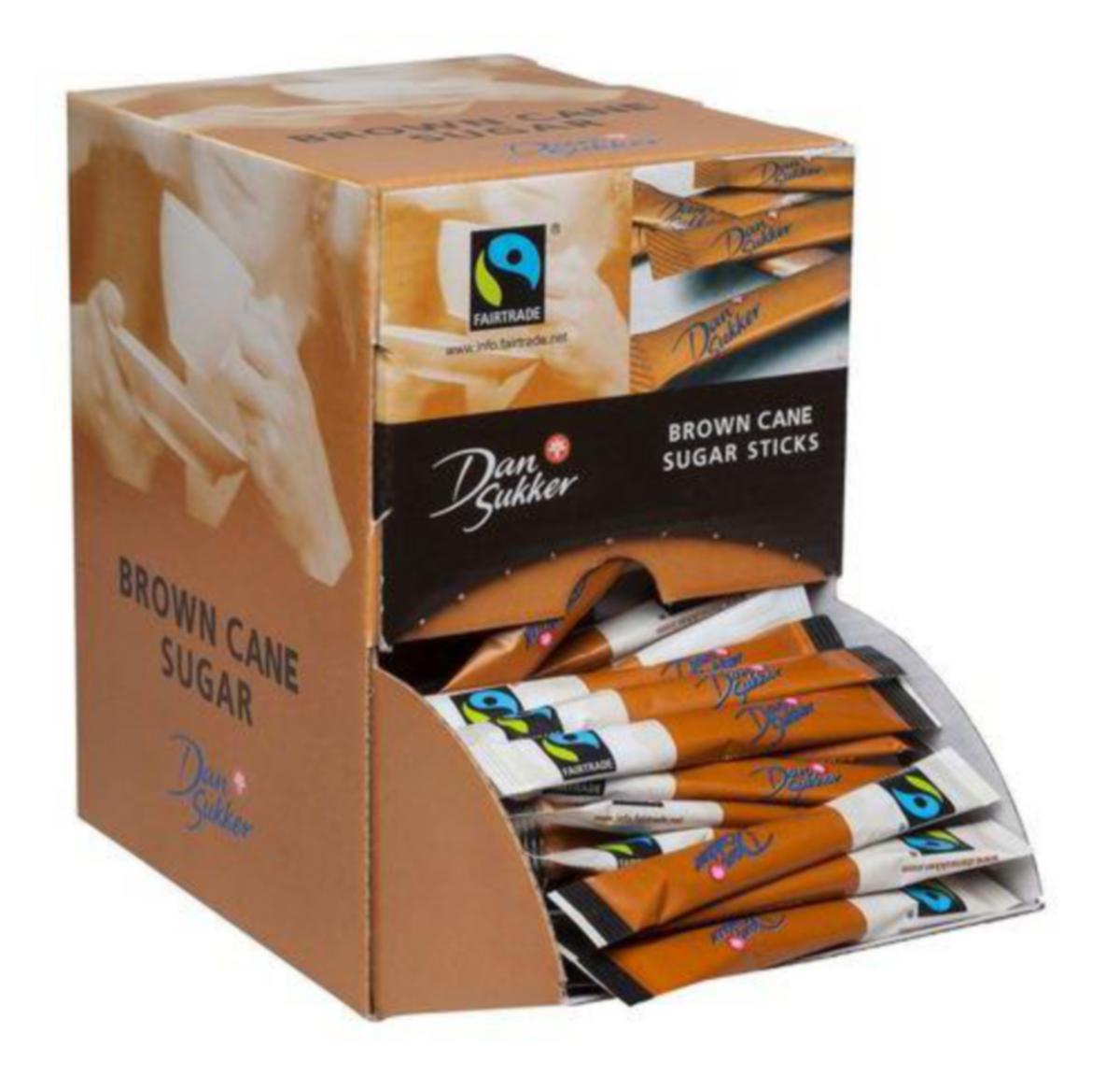 Sukker Dansukker - Sukkersticks brun 4g Dansukker 225pk