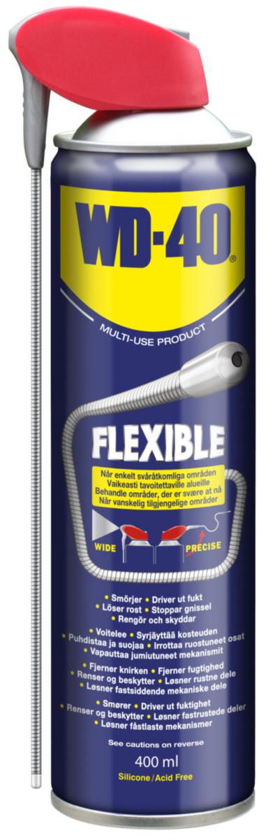 Universalolje WD-40 Multispray m/fleksibel slange - Universalolje WD-40 Multispray 400ml m/fleksibel slange