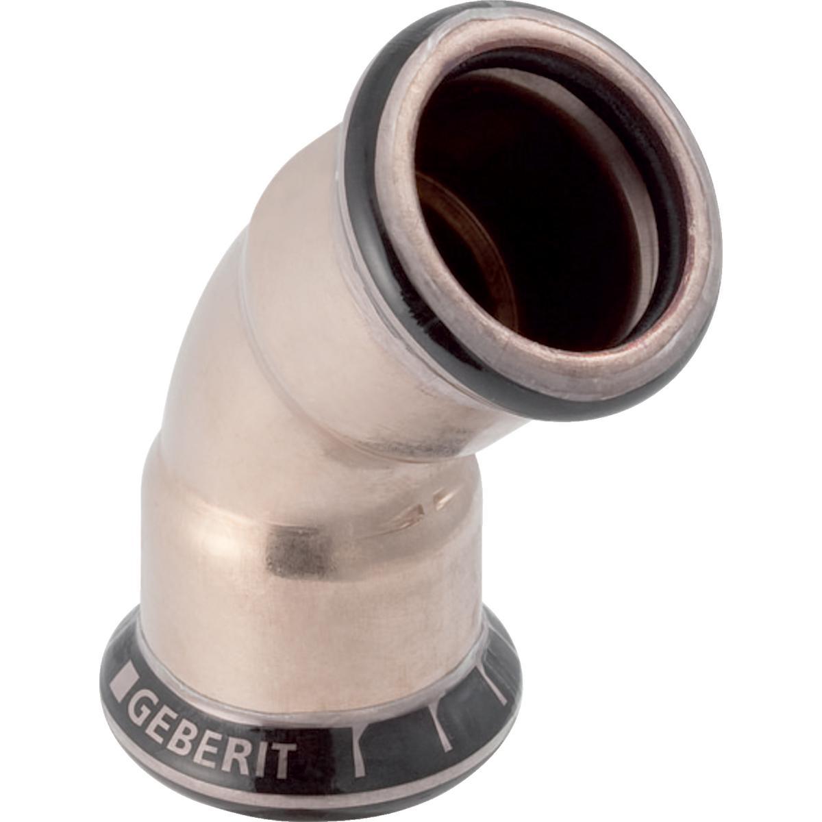 Bend 45 m/2 muffer - 54mm cu-ni bend 45 2 muffer Mapress CuNi