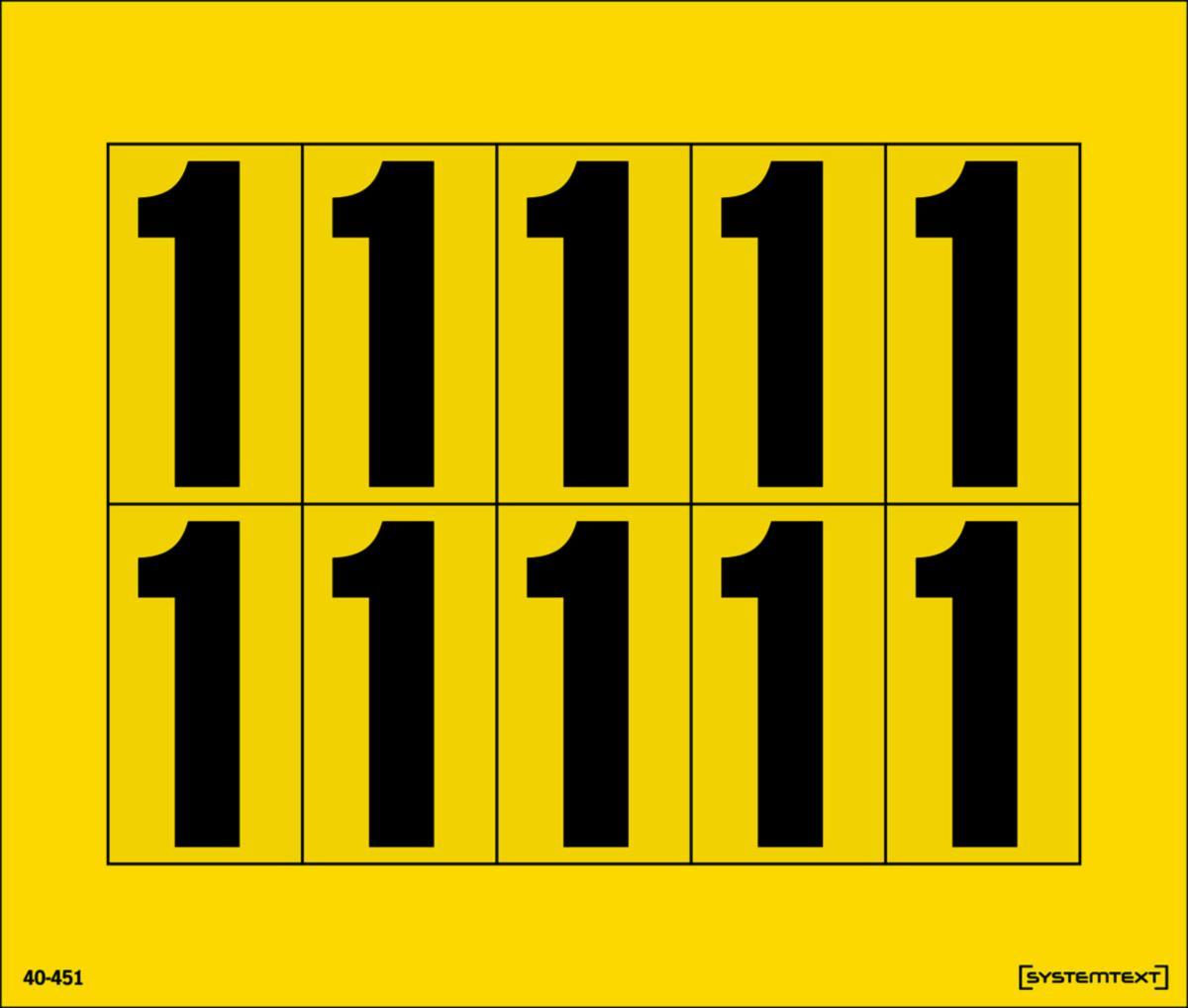 Dekal Systemtext Tallmerking nummer "4" 10 stk/ark - Tall merking 45mm Nummer 4 Systemtext 165x140 mm 10st/ark