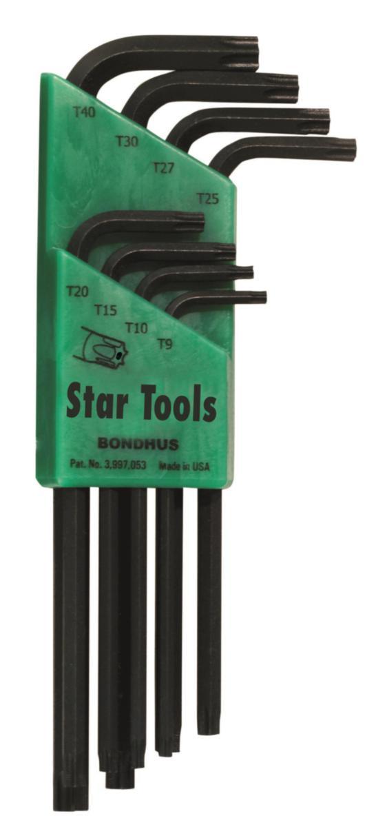 Vinkelnøkkelsett Bondhus Torx TRTL8 - Vinkelnøkkelsett TRTLX Bondhus Star Tool TX TR9-TR40