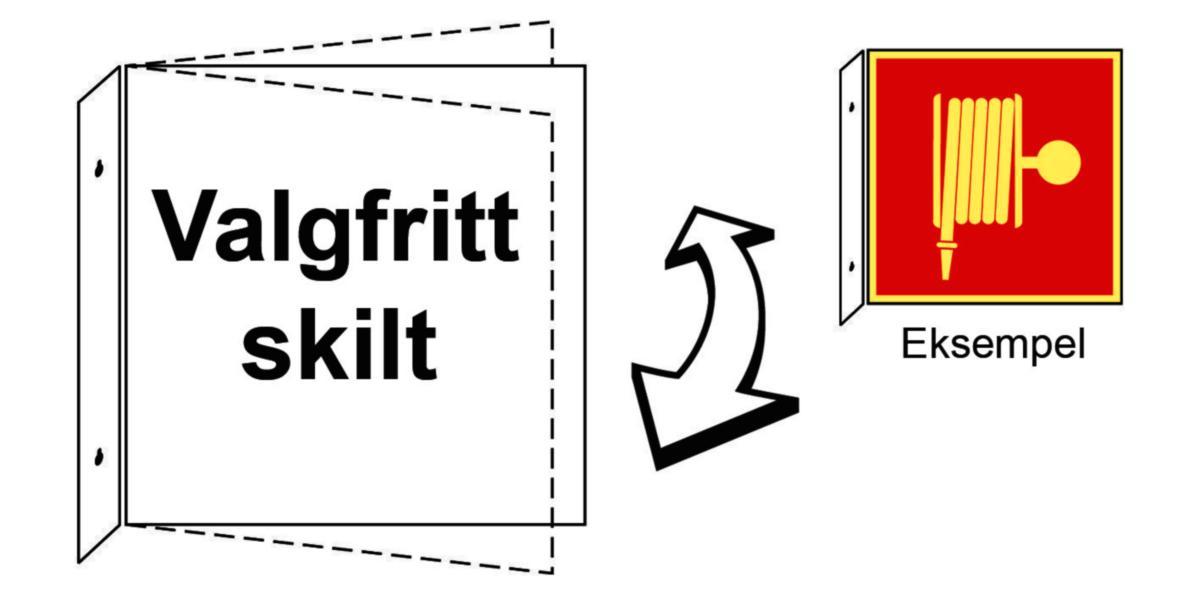 Sammenleggbar brakett Systemtext bøyelig - Sammenleggbar brakett bøyelig Systemtext 210x210mm Alu