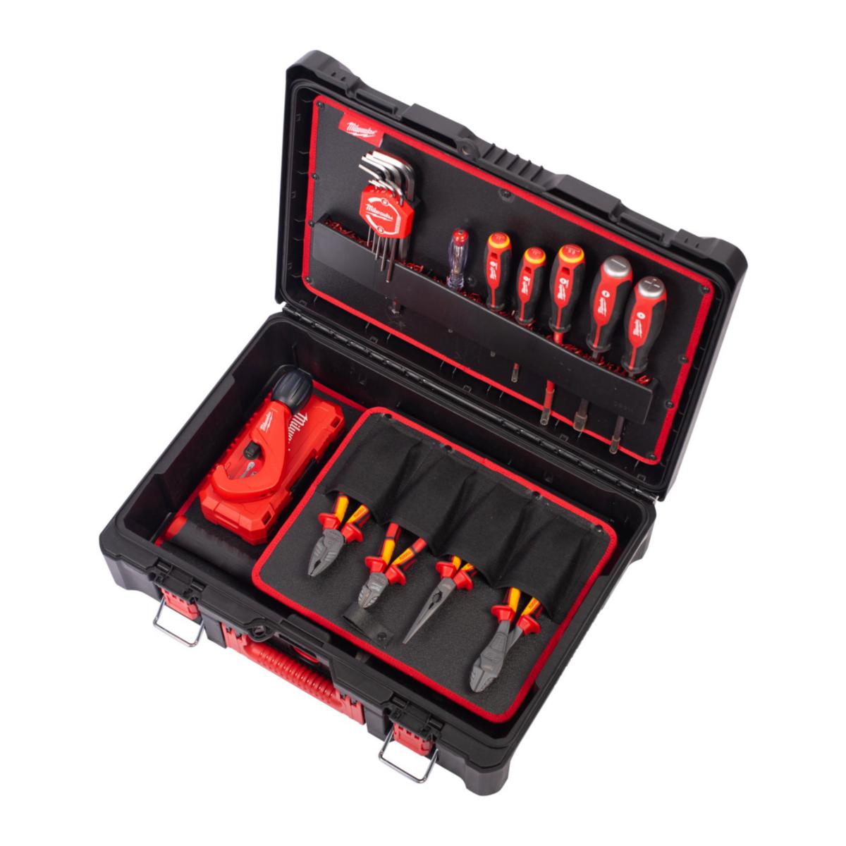 Håndverktøysett Milwaukee VVS Packout 73 deler - Håndverktøysett VVS Packout Milwaukee 73 deler