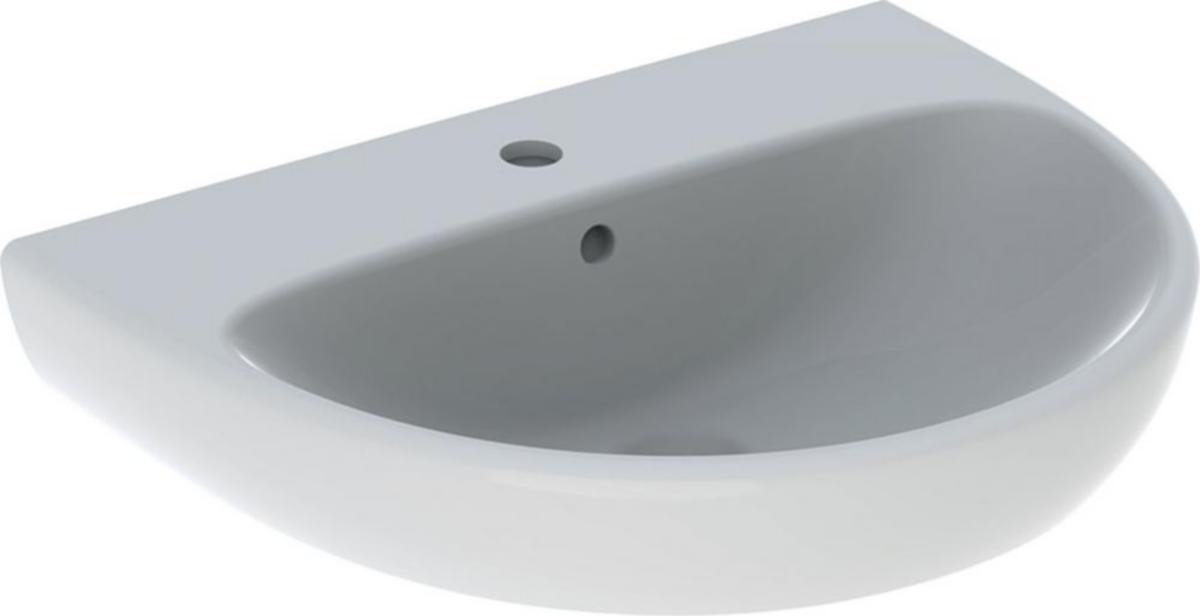Servant Selnova 600 x 480 mm m/overløp, Geberit - Geberit Selnova servant hvit 60x48cm for bolter