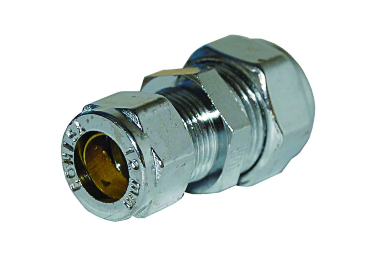 Union forminsket A, forkrommet - 12 x 10 mm A-union