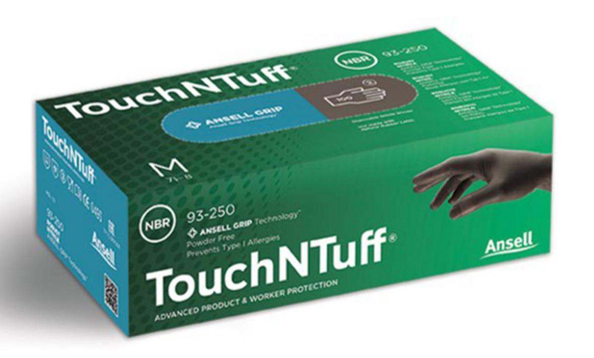 Engangshanske nitril Ansell TouchNTuff® 93-250 - Engangshanske nitril Ansell TouchNTuff 93-250 str 9.5-10