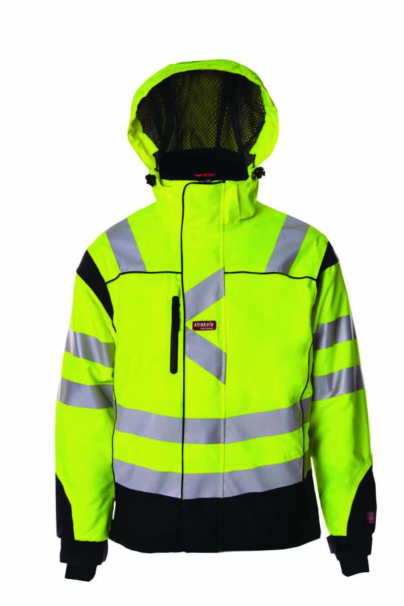 Skalljakke Synlig plus HiVis k.3 284-2700 - Jakke HV Synlig Plus gul M Membran Foret HV kl.3 Poly