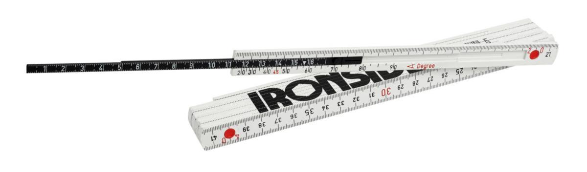 Meterstokk 3 i 1, plast Ironside - Meterstokk 3i1 plast Ironside 2m 10 deler 150071