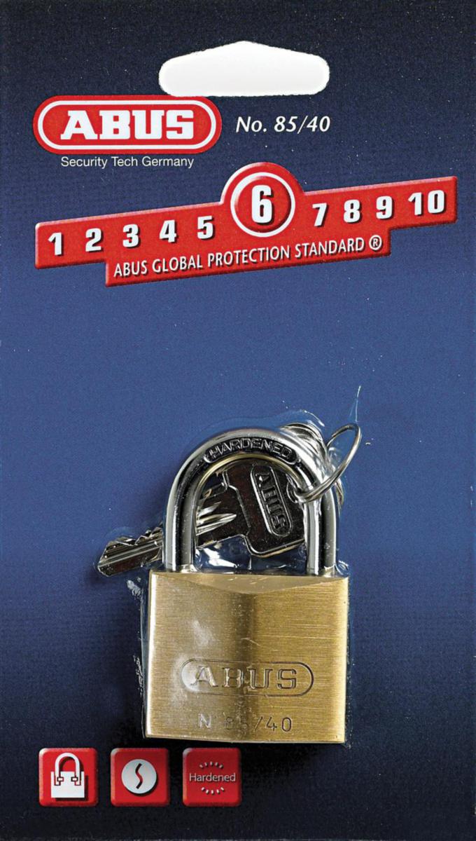 Hengelås ABUS serie 85 i løspakk - Hengelås 85/40 Abus