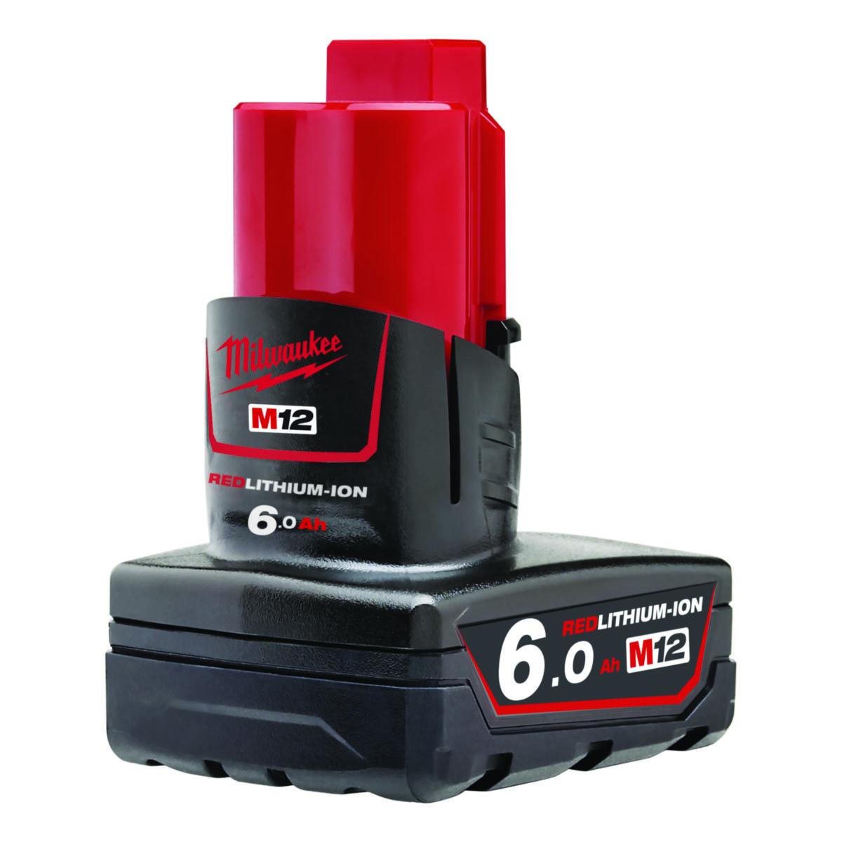 Batteri Milwaukee M12 B6 12V 6.0AH - Batteri M12 B6 Milwaukee 12V 6.0Ah