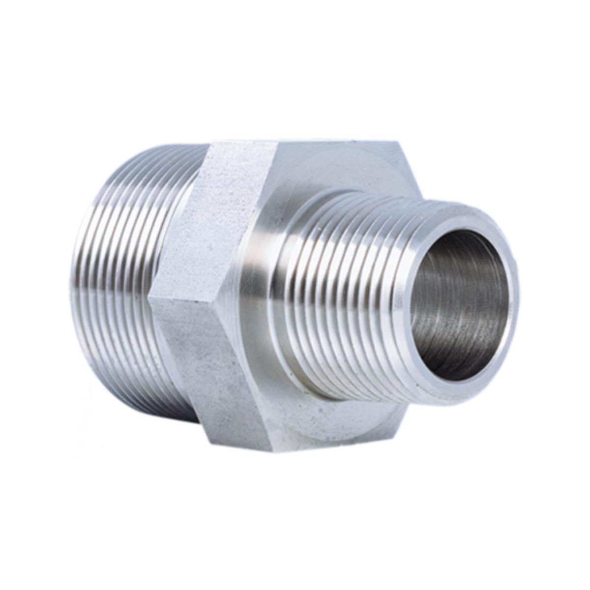 Overgang ansatsnippel Syrefast AISI 316 3000# - 3/4x1/2" Overgangsansats NPT Syrefast AISI 316 3000#