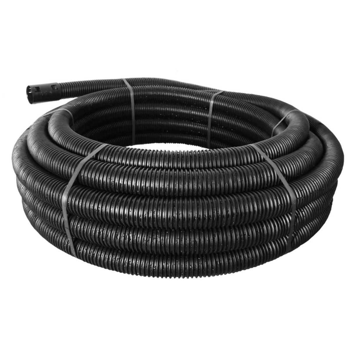 Drensrør korrugerte i kveil med slisser, PE, Pipelife - 83/100 PE drensrør m/slisser kveil a 50 mtr. Pipelife