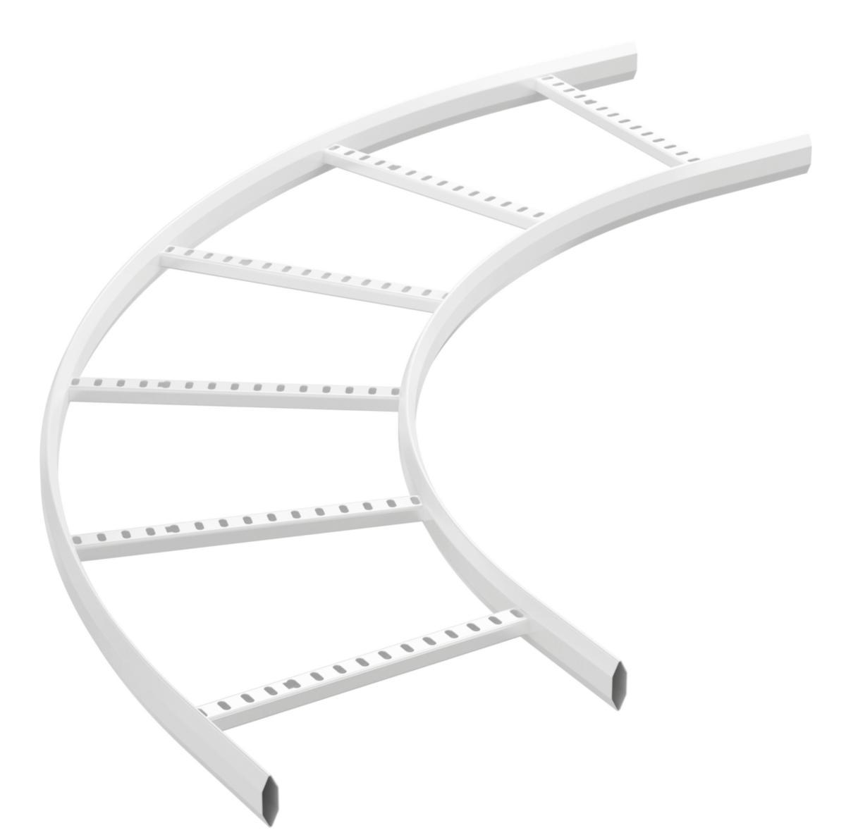 Bend for kabelstiger 15, 90°, Utvendig - 15/600 ZP HVIT 90 GR BØY YTRE