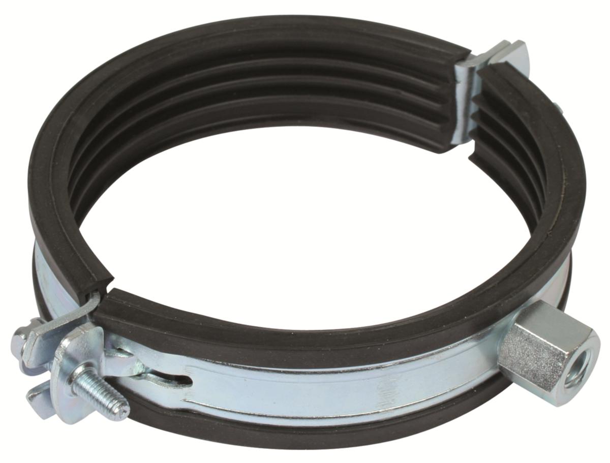 Rf rørklammer ø110mm - rørklammer med epdm gummi, aisi 31...
