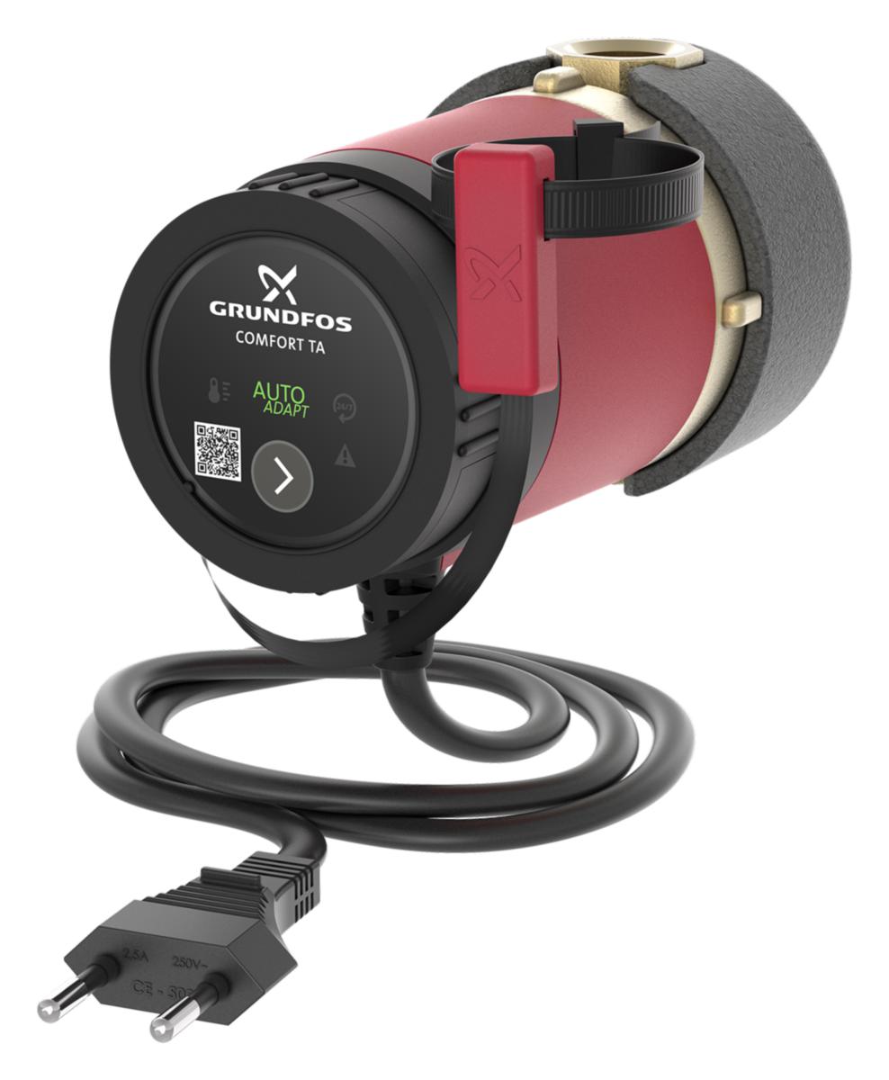 Tappevannspumpe Comfort m/autoadapt UP, Grundfos - Comfort UP 15-14 B TA tv.pumpe m/autoadapt. Grundfos
