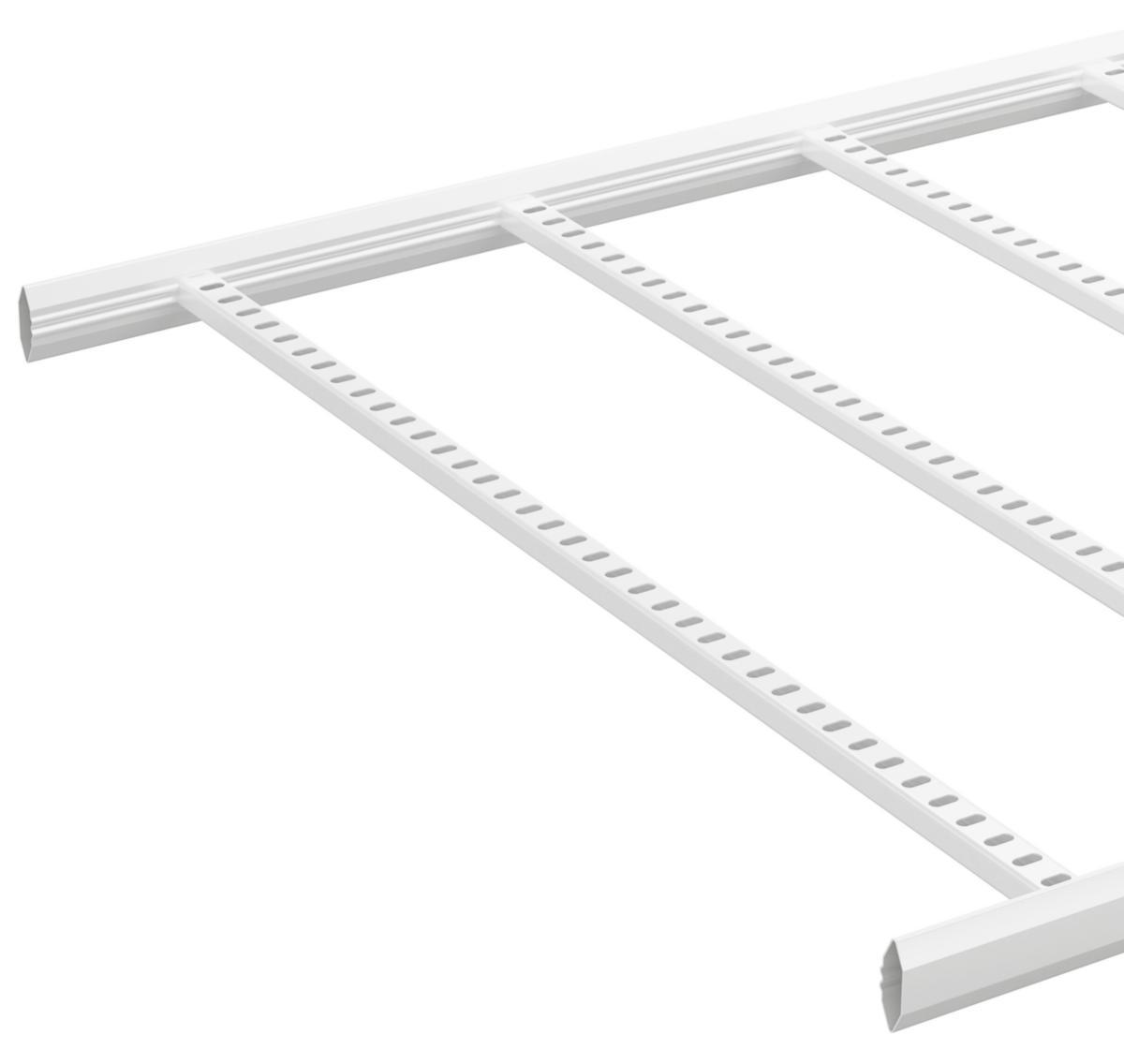 Kabelstige type KHZP, Zinkpox hvit, L=6mtr - KHZP-1000 6M ZP HVIT KABELSTIG