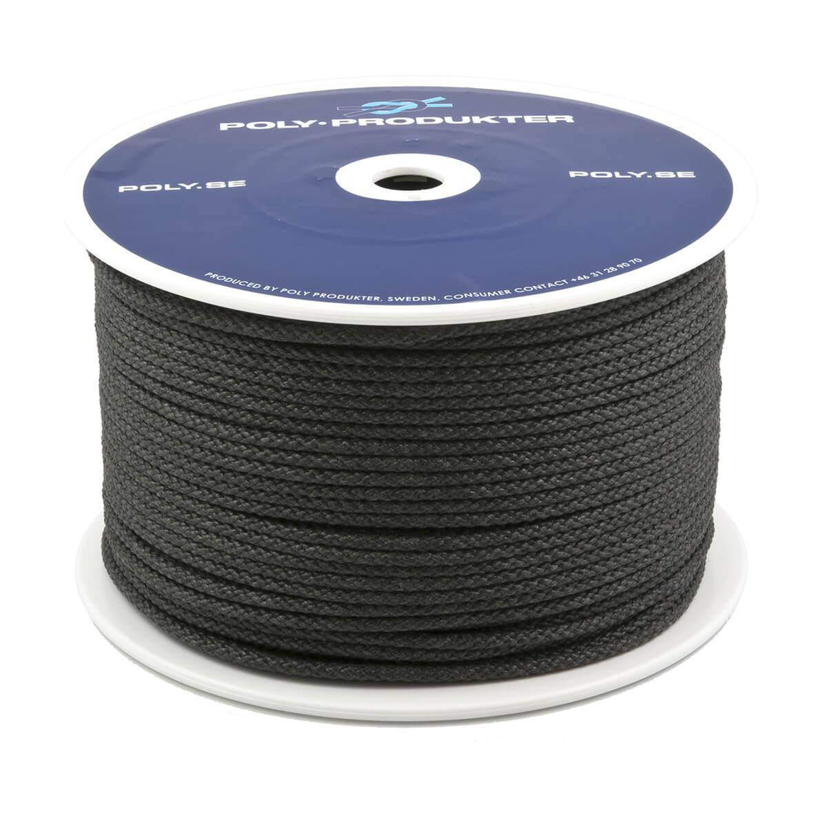 Tau PP svart - Tau pp Polyprodukter 8mmx150m svart