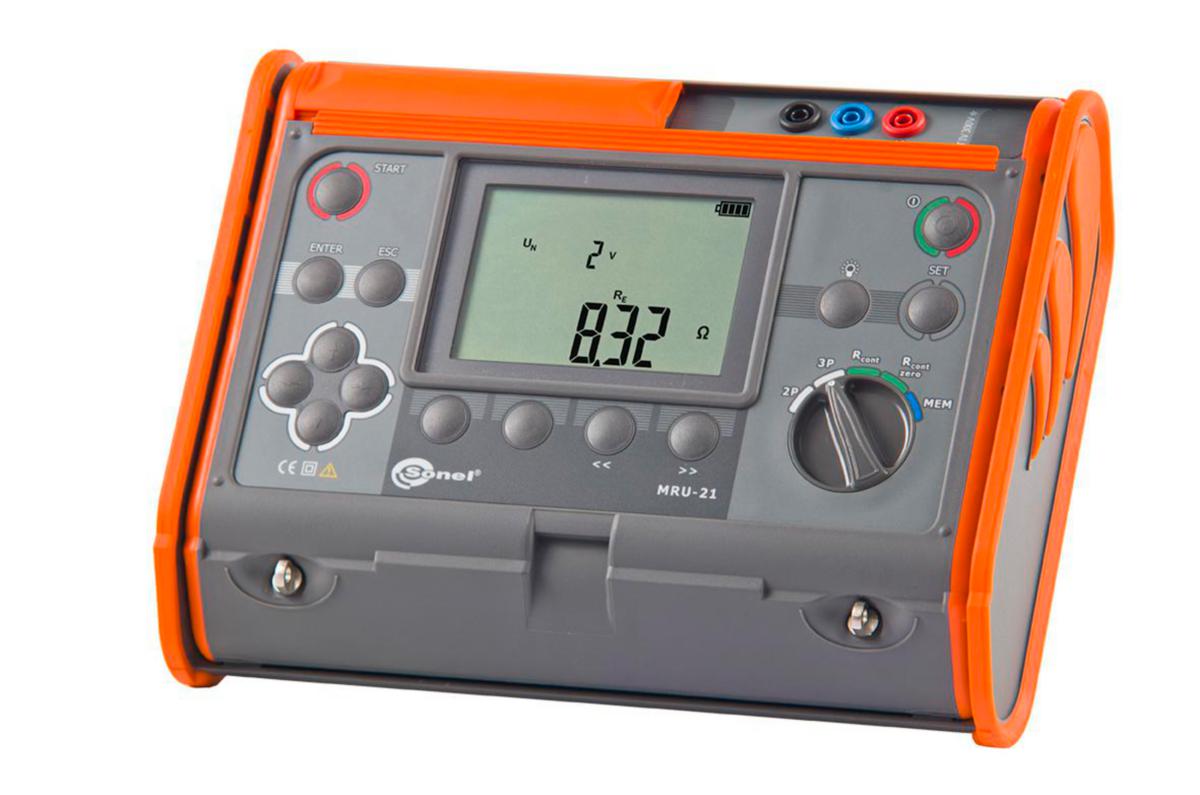 Jordplatemåler ELIT® MRU-21 - ELIT MRU-21 Jordplatemåler 2-. 3-punkt og 200mA kont.