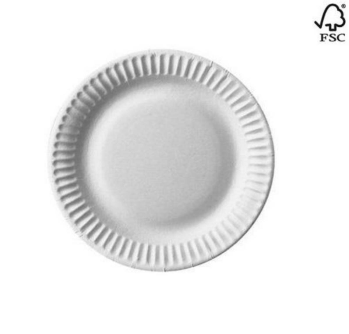 Tallerken Papstar Pure Papp - Tallerken Pure 15cm Hvit Papstar papp 100pk