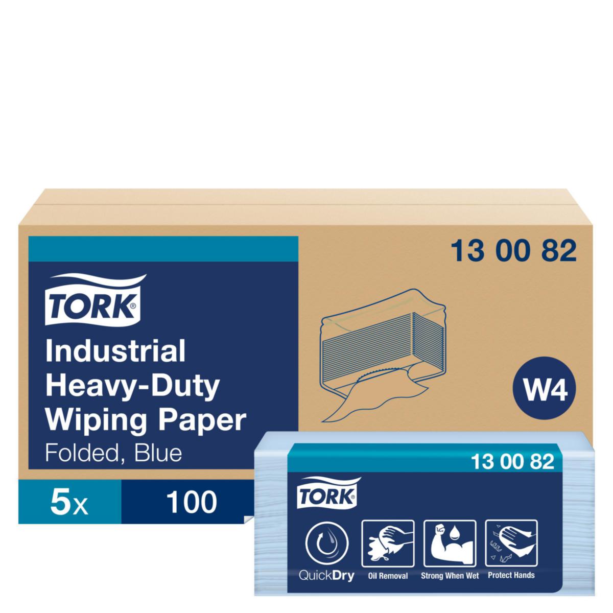 Tørkerull Tork Extra Kraftig Quick dry W4 - Tørkerull advanced 440 Tork W4 blå 100stk
