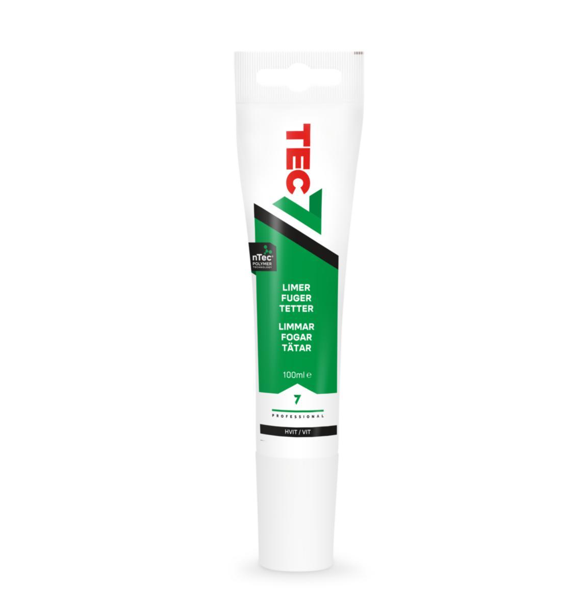 Fugemasse Relekta Tec7, tube - Fugemasse Tec7 Relekta 100ml hvit tube