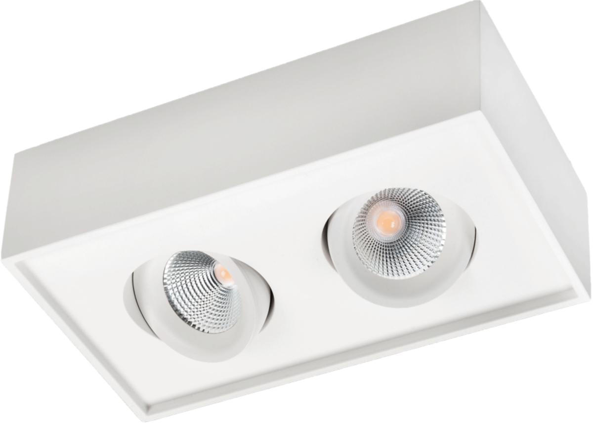 Downlight Sg® Påbygget CUBE LUX - CUBE LUX 2X HVIT 2700K