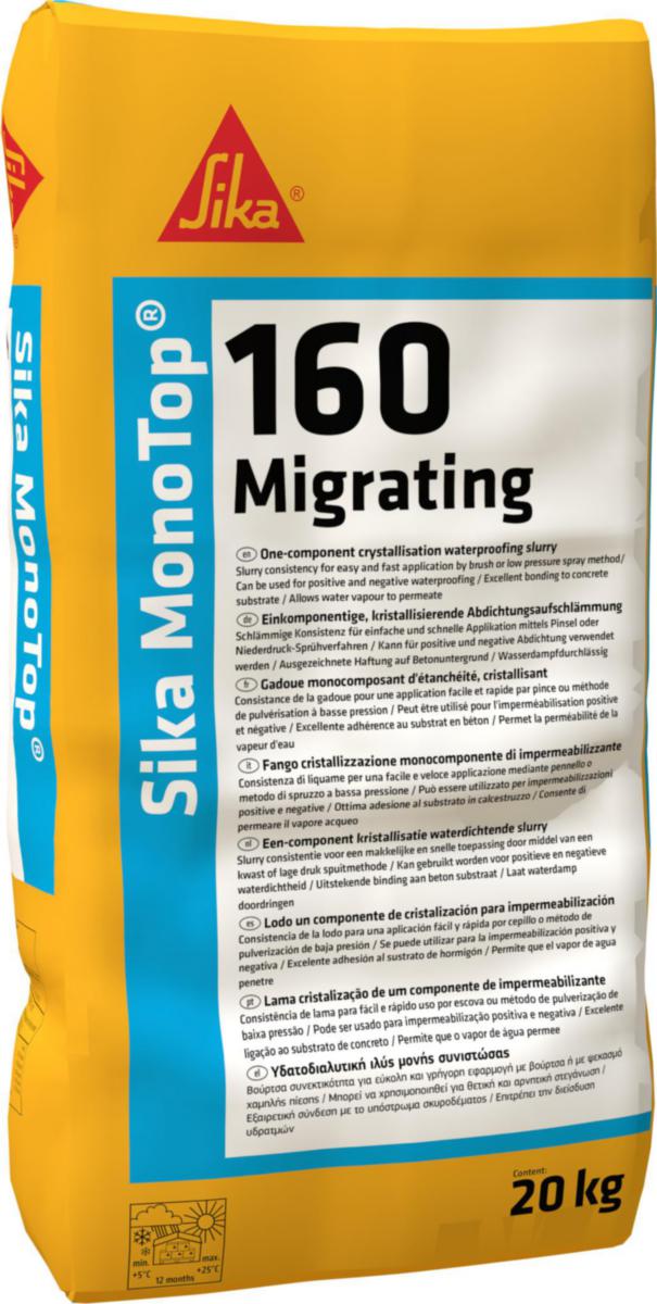 Slemming Sika MonoTop®-160 Migrating - Slemming Monotop-160 Migrating Sika 25kg sekk