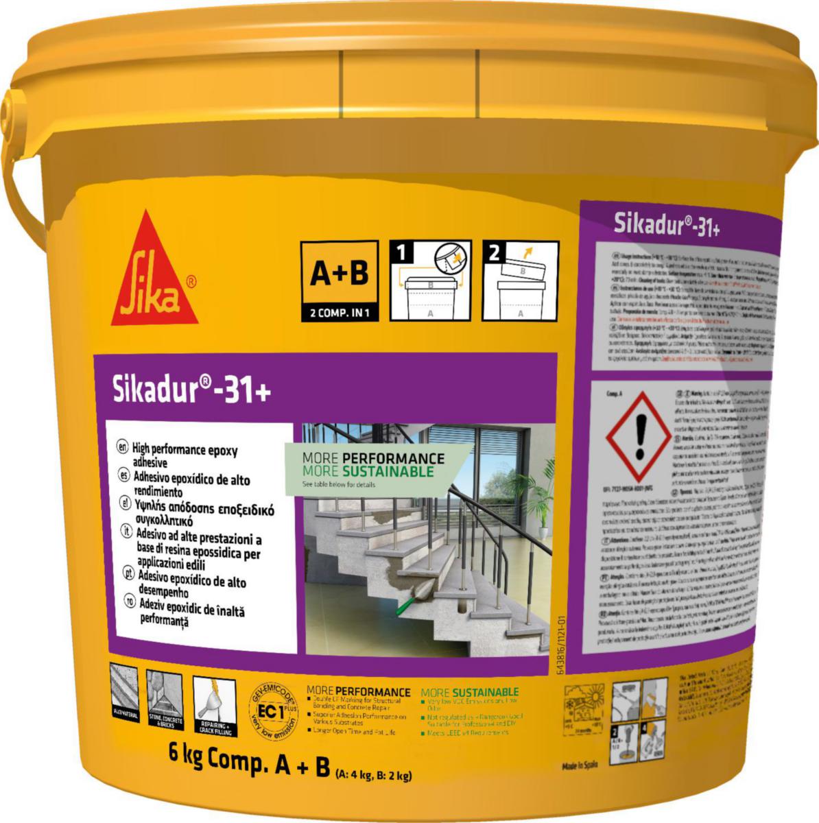 Epoxylim Sikadur®-31+ - Lim Sikadur -31+ Sika Epoksylim A+B Komp 6kg