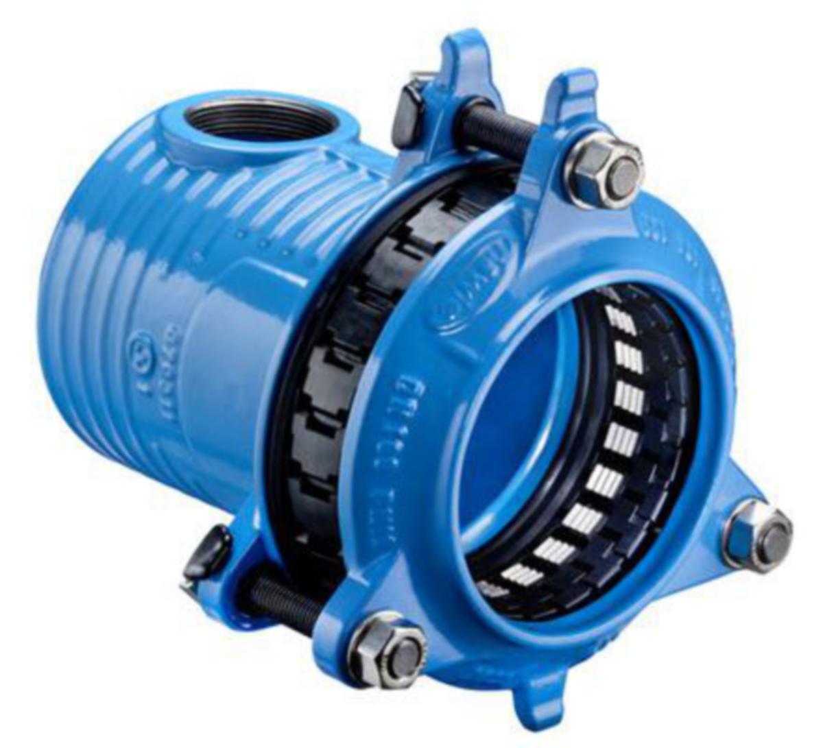 Endekappe m/avstikk Hawle Synoflex - DN80x2" Endekappe Ø85-105mm m/avstikk Hawle Synoflex