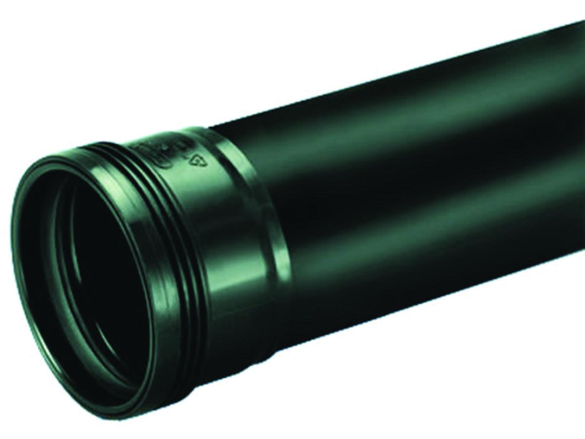 75 x 2.6 x 3000 mm sort pp rør wafix med muffe - rør med ...