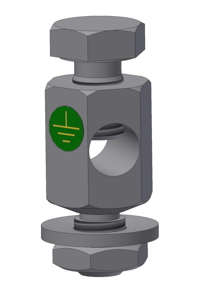 Jordingsklemme El-Tjeneste for traverser 22kV - Jordingsklemme J10 50mm2 