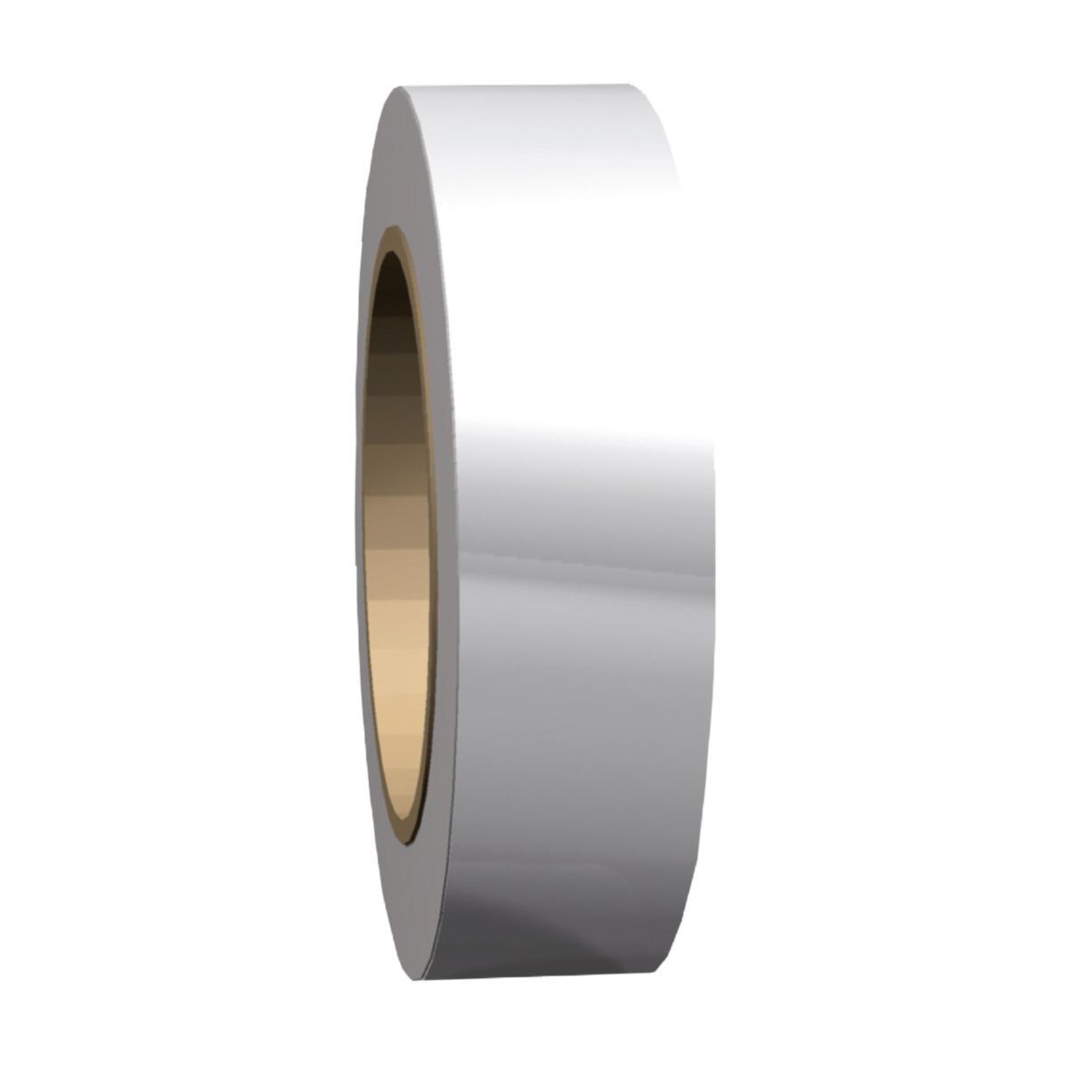 Teip Systemtext reflekterende hvit 25 mm - Teip reflekterende hvit 25mm Systemtext 25mmx10m