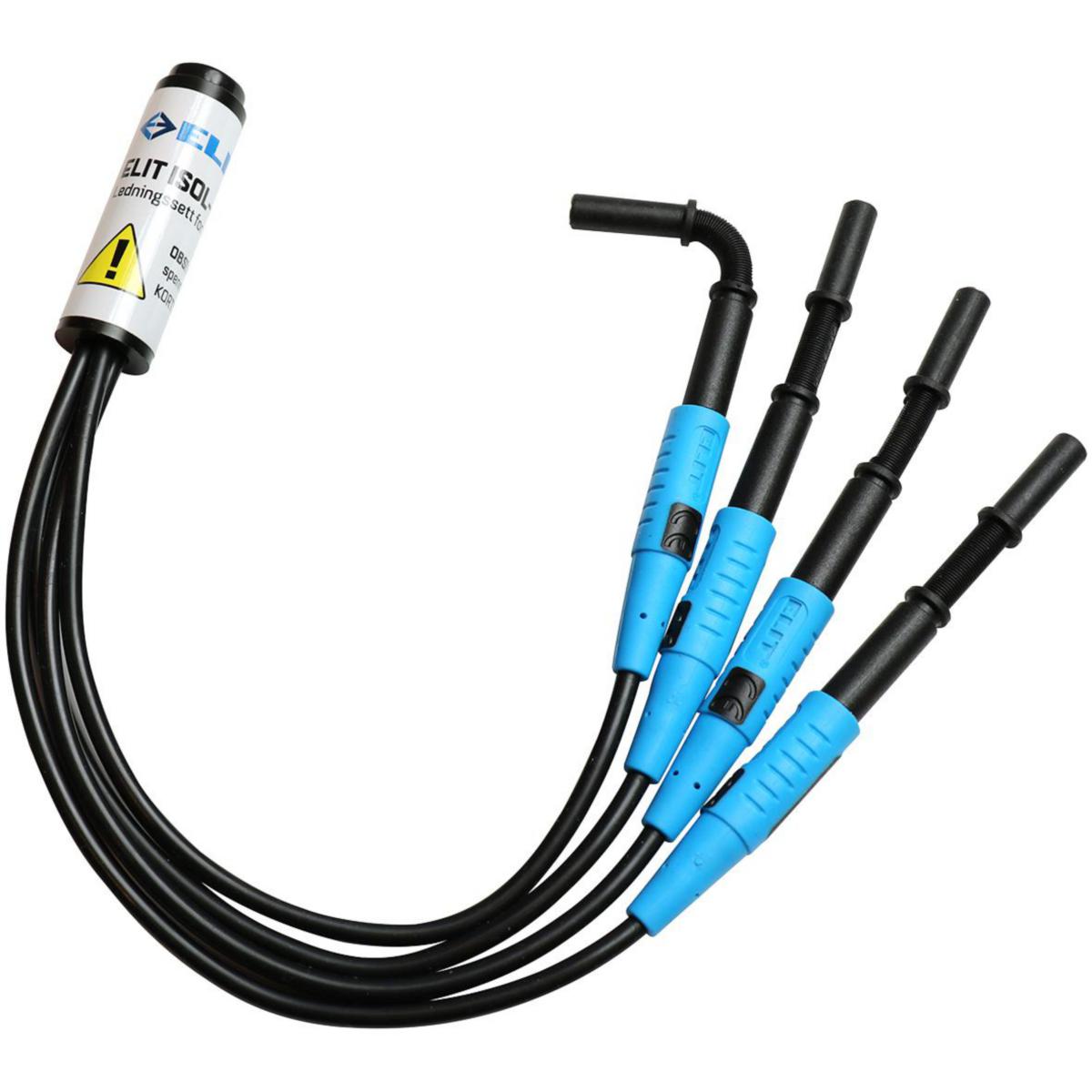 Måleledningssett ELIT® for isolasjonsmåling - ELIT ISOL-4 . 4x magnetspisser For isolasjonsmåling