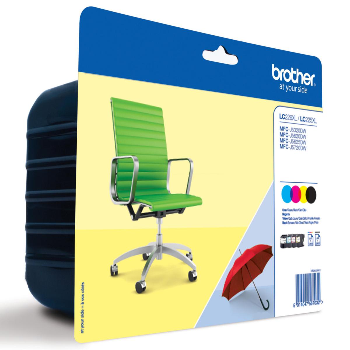 Blekk LC229XL Brother BMCY 4PK - Blekk LC 229XL Brother BCMY 4pk