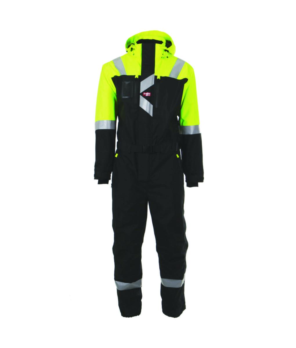 Kjeledress Aquapro 284-2706 - Kj.dress Aquapro sv/gul M Pust Vind Vannav. Poly 170g/m2